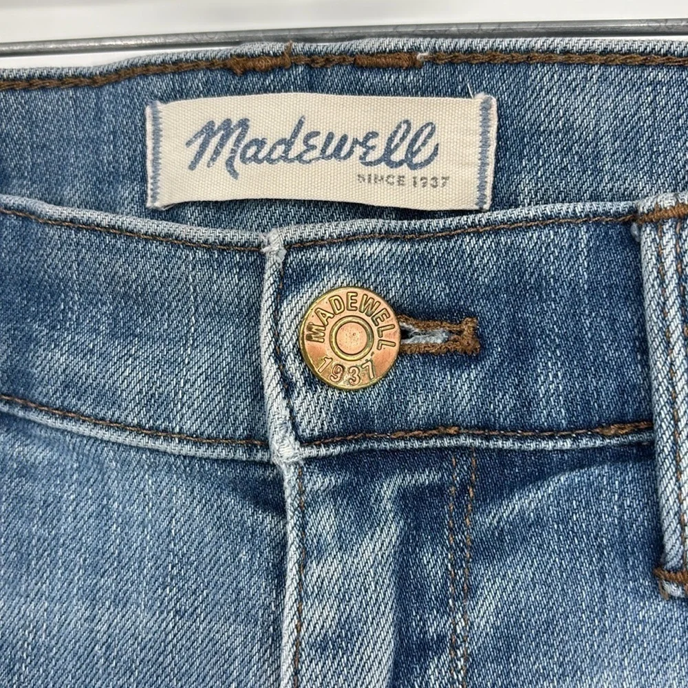 Madewell High Riser Skinny Distressed Light Wash Jeans Women’s Size 24